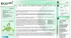 Desktop Screenshot of econet-project.eu